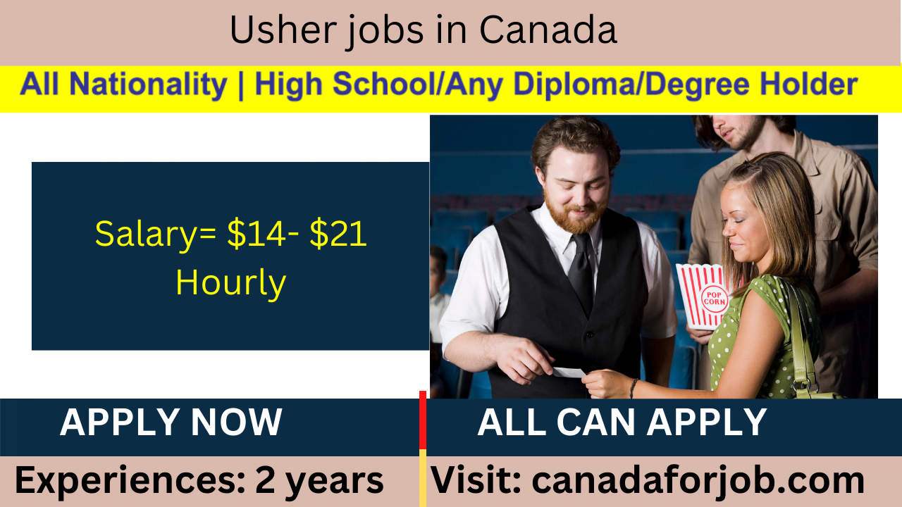 Usher jobs in Canada