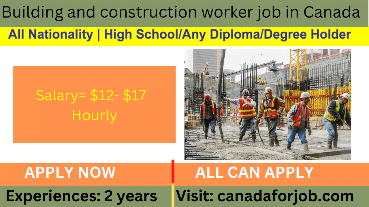 Building and construction worker job