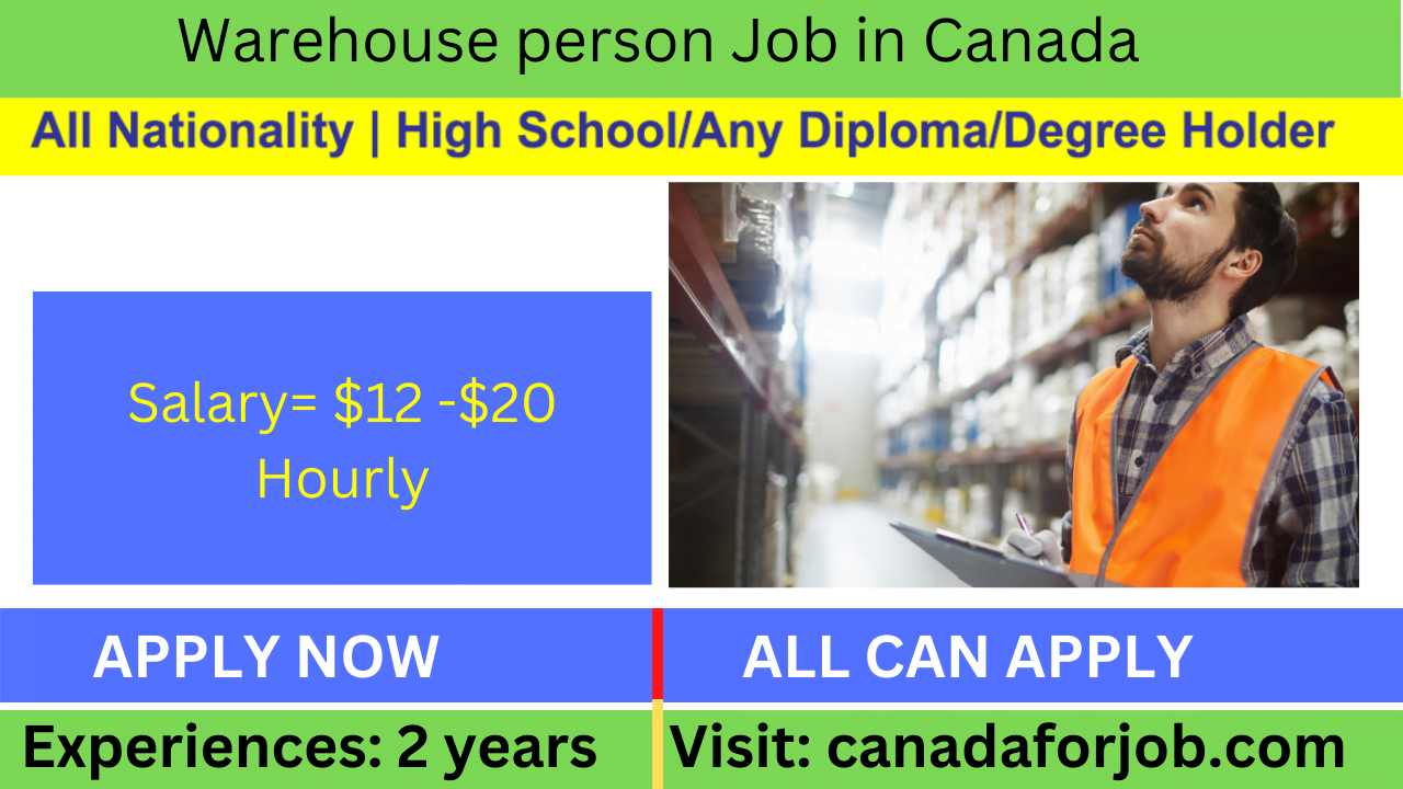 Warehouse person Job in Canada