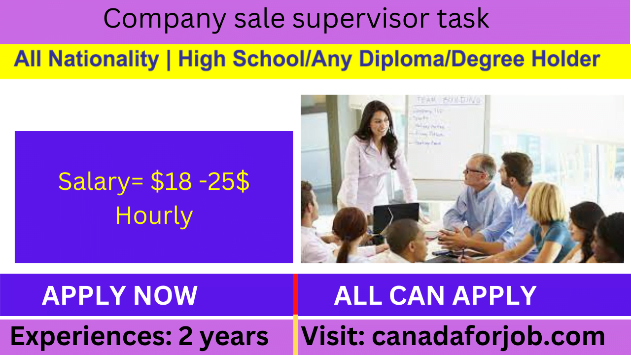 Company sale supervisor task