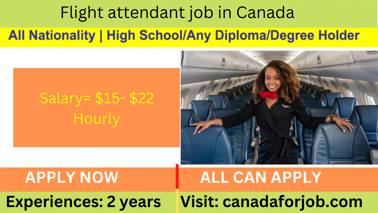Flight attendant job in Canada