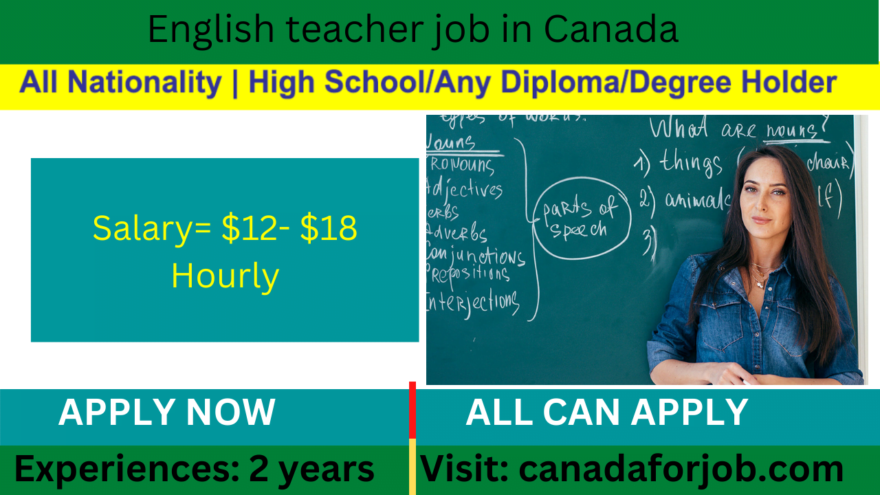 English teacher job in Canada