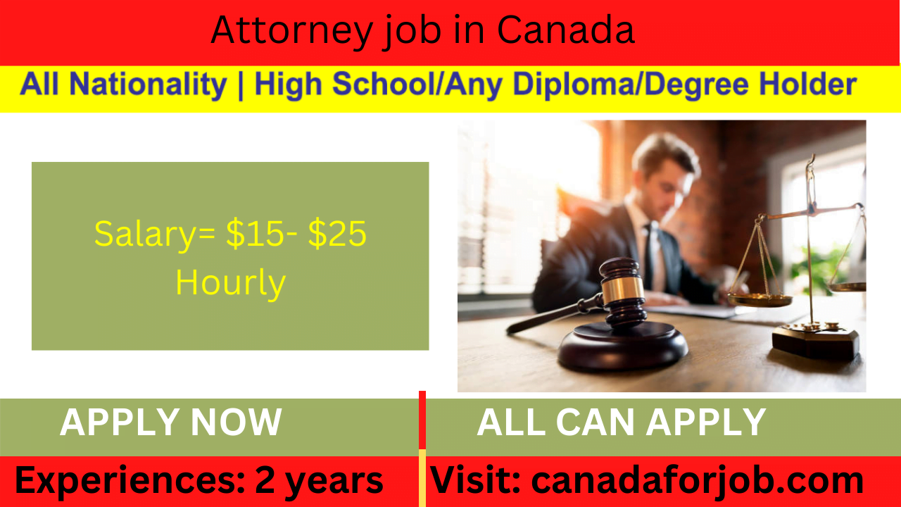 Attorney job in Canada