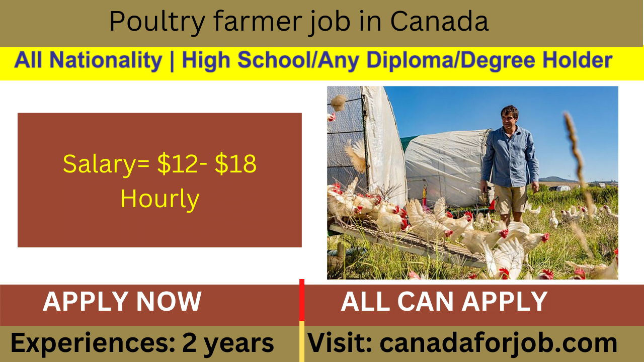 Poultry farmer job in Canada