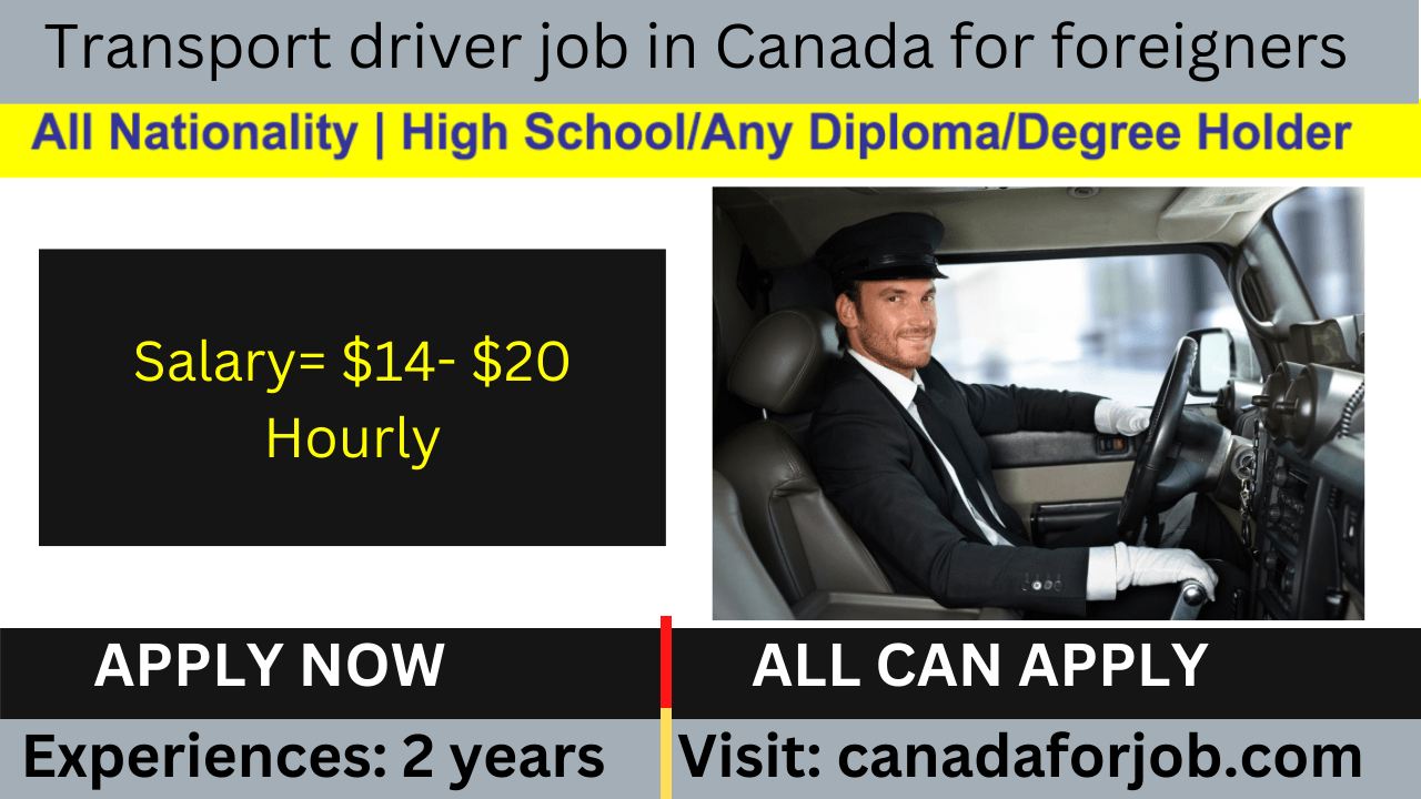 Transport driver job in Canada
