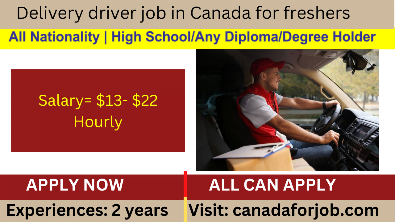 Delivery driver job in Canada